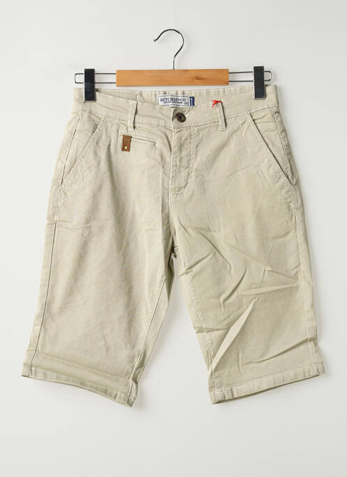 Bermuda poches taille normale beige RITCHIE homme