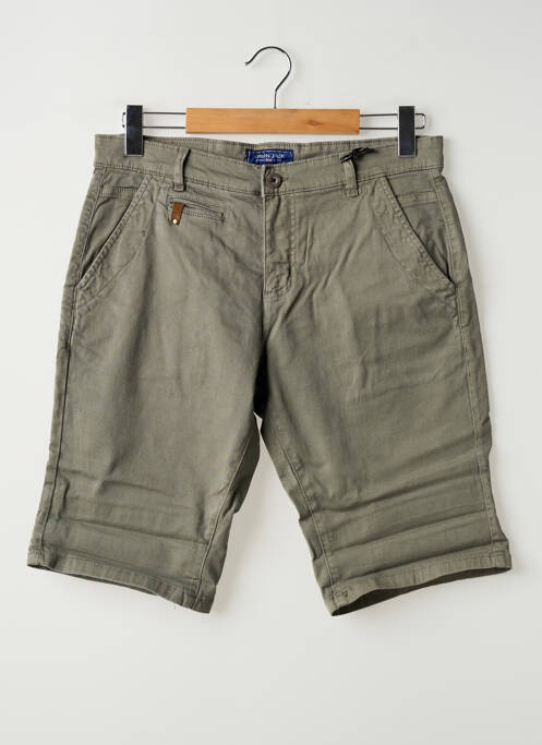 Bermuda stretch taille normale gris UNION JACK homme