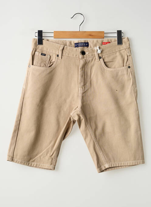 Bermuda poches taille normale beige RITCHIE homme