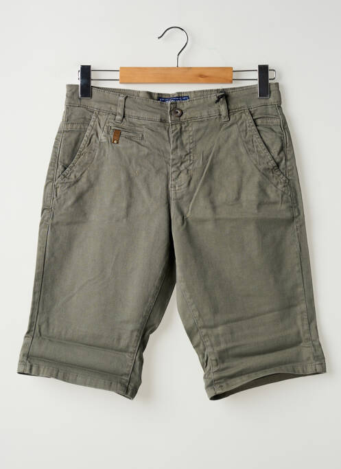 Bermuda stretch taille normale gris UNION JACK homme