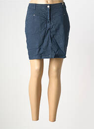 Jupe short fermeture zippée sous rabat boutonné bleu DONA LISA femme