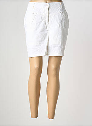 Jupe short poches blanc DONA LISA femme