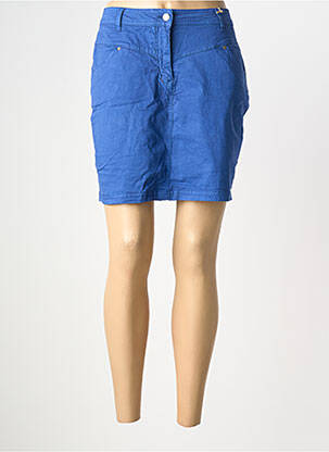 Jupe short poches bleu DONA LISA femme