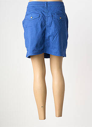 Jupe short fermeture zippée sous rabat boutonné bleu DONA LISA femme