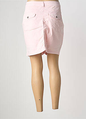 Jupe short fermeture zippée sous rabat boutonné rose DONA LISA femme