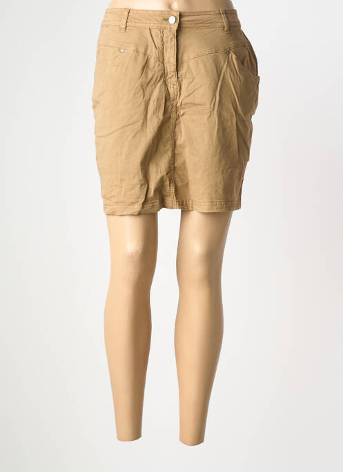 Jupe short beige DONA LISA femme