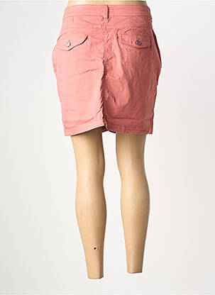 Jupe short fermeture zippée sous rabat boutonné orange DONA LISA femme