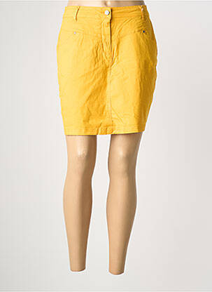 Jupe short poches jaune DONA LISA femme