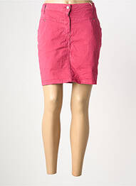 Jupe short fermeture zippée sous rabat boutonné rose DONA LISA femme