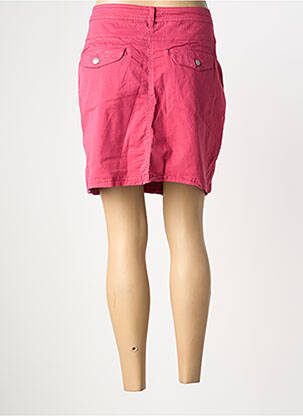 Jupe short fermeture zippée sous rabat boutonné rose DONA LISA femme