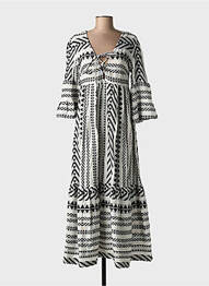 Robe longue manches longues manches longues noir GOA GOA femme