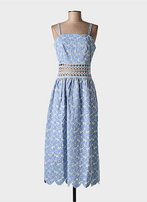 Robe longue sans manche sans manche bleu GOA GOA femme