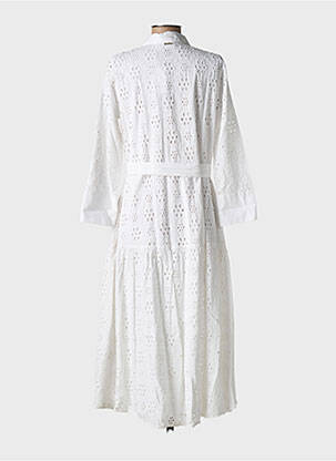 Robe longue manches longues manches longues blanc GOA GOA femme