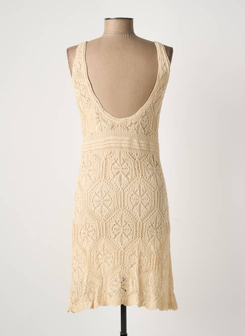 Robe mi-longue sans manche sans manche beige GOA GOA femme