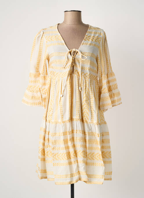 Robe mi-longue jaune GOA GOA femme