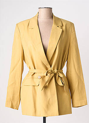 Blazer coupe cintrée jaune GRACE & MILA femme