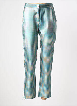 Pantalon 7/8 taille haute taille haute bleu GOA GOA femme