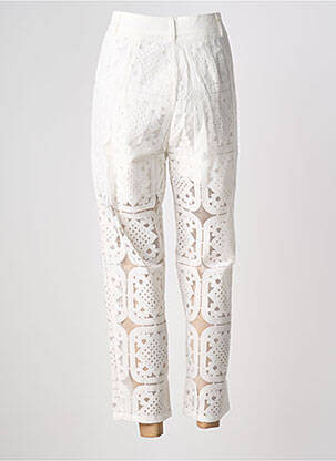 Pantalon 7/8 stretch blanc GOA GOA femme