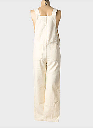 Salopette coupe droite fines bretelles beige GRACE & MILA femme