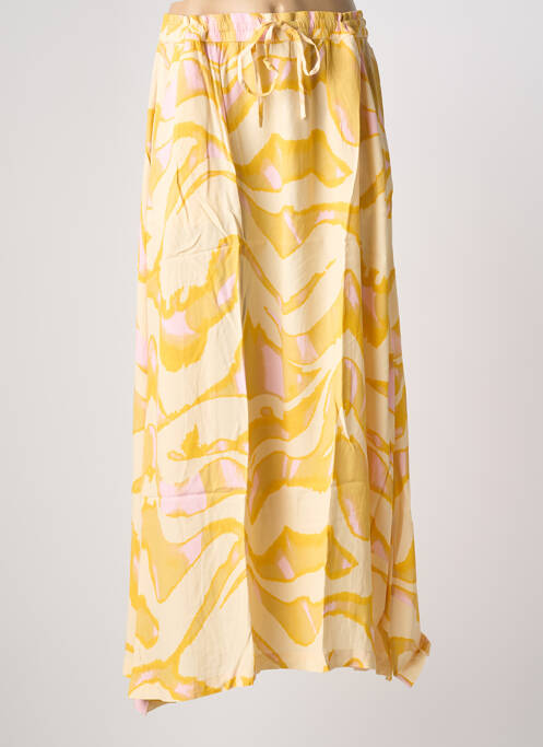 Jupe longue tissage crêpe jaune FRANSA femme