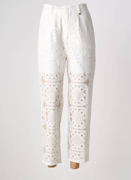 Pantalon 7/8 blanc GOA GOA femme