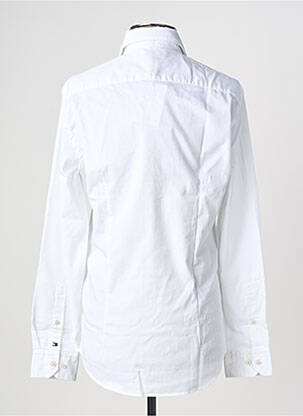 Chemise manches longues tissage popeline blanc TOMMY HILFIGER homme