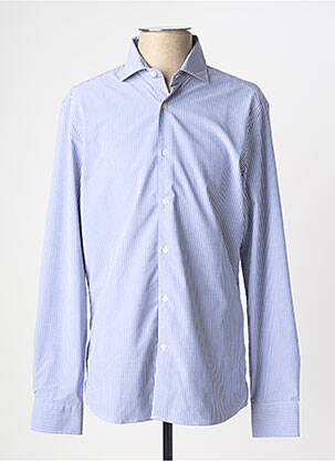 Chemise manches longues imprimé rayures bleu TOMMY HILFIGER homme