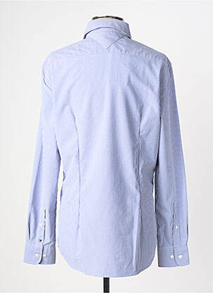 Chemise manches longues imprimé rayures bleu TOMMY HILFIGER homme