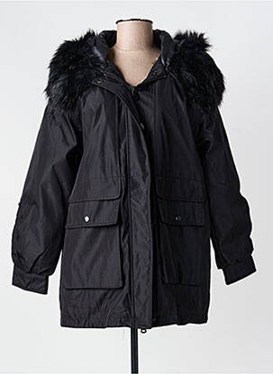 Parka fermeture zippée sur le devant a capuche noir ATTRAIT femme