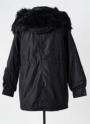 Parka fermeture zippée sur le devant a capuche noir ATTRAIT femme
