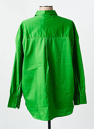 Chemisier coupe droite manches longues vert FRANSA femme