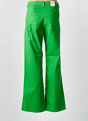 Pantalon droit taille à pinces taille normale vert FRANSA femme