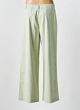 Pantalon chino tissage popeline taille normale vert THE KORNER femme