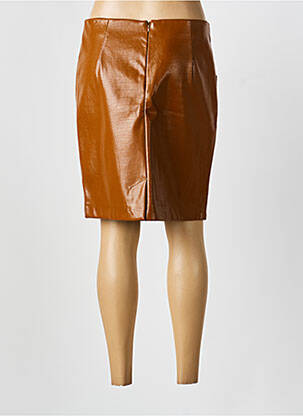Jupe mi-longue taille normale marron B.YOUNG femme