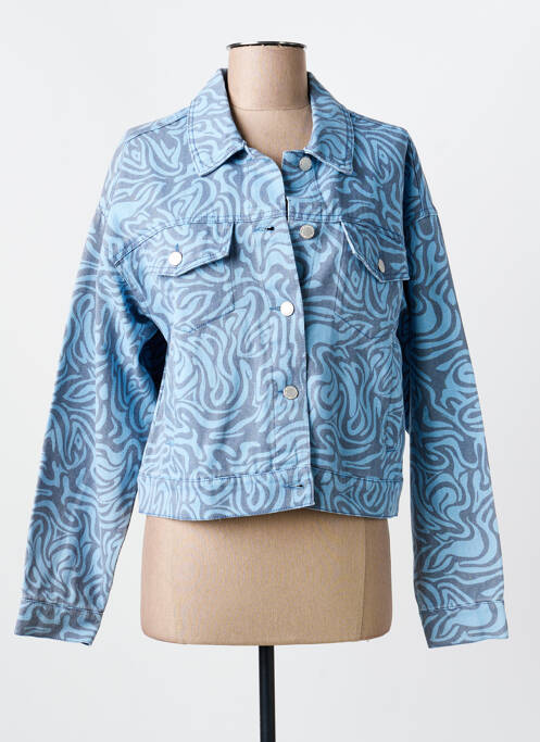Veste casual col chemisier bleu B.YOUNG femme