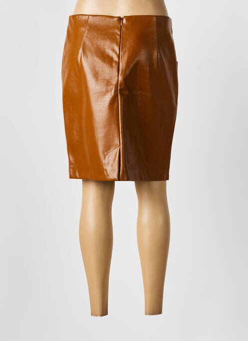 Jupe mi-longue taille normale marron B.YOUNG femme