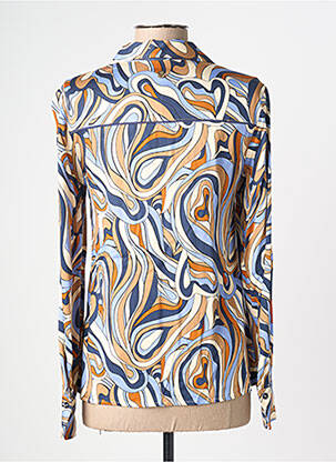 Chemisier coupe cintrée manches longues bleu LOLA ESPELETA femme