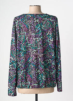 Blouse imprimé fantaisie manches longues violet DIANE LAURY femme