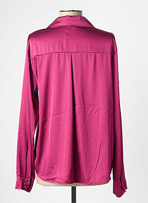 Chemisier coupe fluide manches longues violet DONA LISA femme