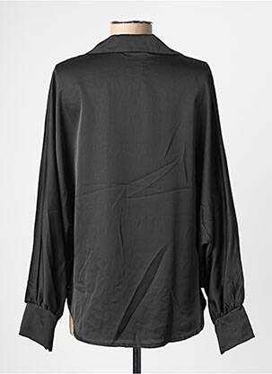 Chemisier manches longues manches longues noir DONA LISA femme