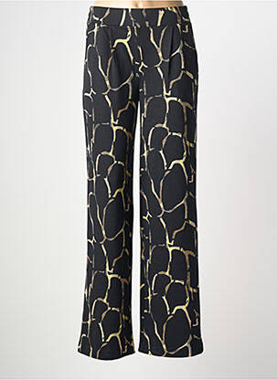 Pantalon droit taille élastique noir B.YOUNG femme