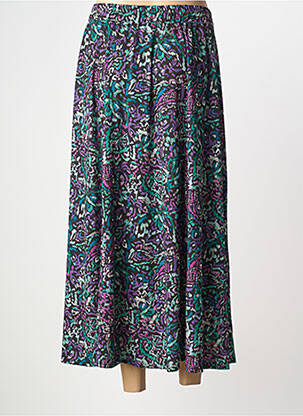 Jupe mi-longue coupe évasée violet DIANE LAURY femme