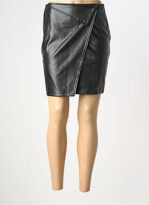 Jupe courte coupe droite noir UNIKA femme