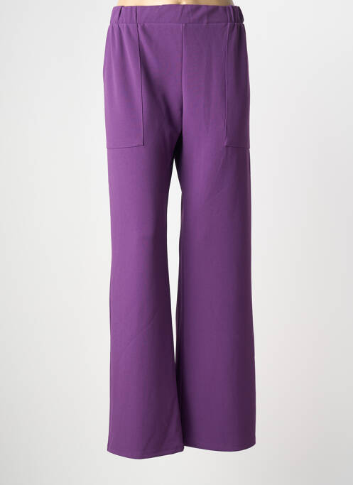 Pantalon droit violet SPG WOMAN femme