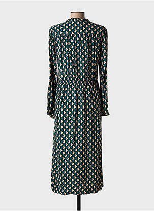 Robe longue manches longues manches longues vert C'EST BEAU LA VIE femme