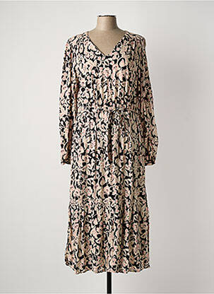 Robe longue manches longues manches longues noir C'EST BEAU LA VIE femme