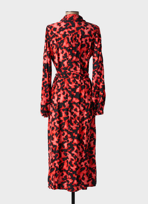 Robe longue manches longues manches longues orange B.YOUNG femme