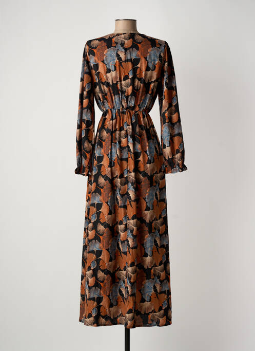 Robe longue marron MAELLE femme