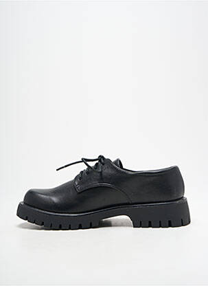 Derbies tissage satiné talon plat jusqu'à 3cm noir LPB femme