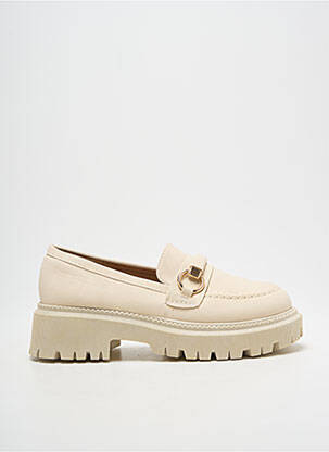 Mocassins bout rond talon de 4 à 6cm beige SERGIO TODZI femme